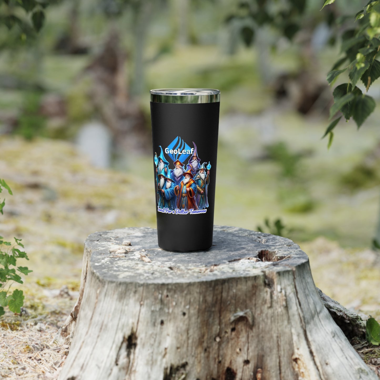 GeoLeaf Token Copper Vacuum Insulated Tumbler, 22oz