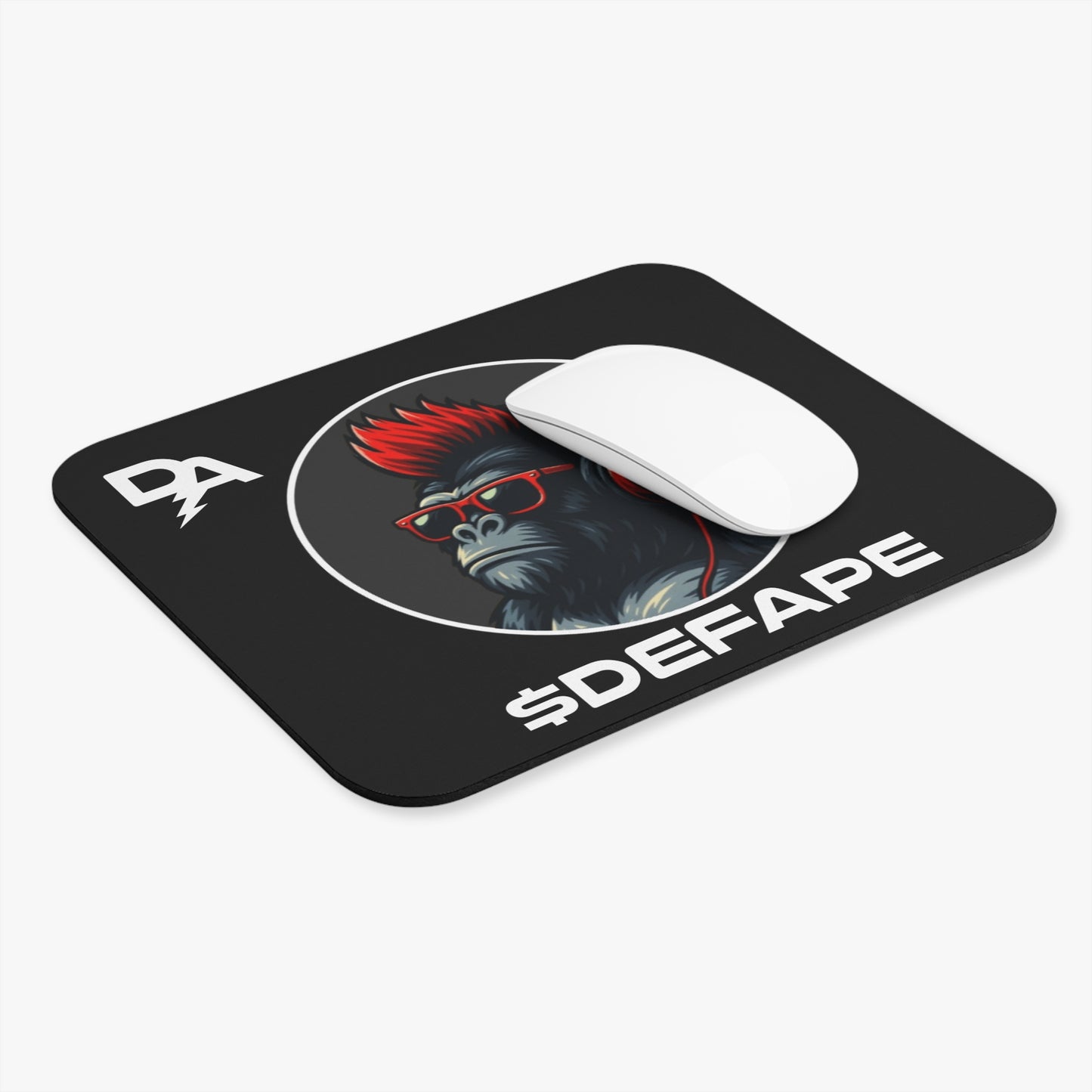 Cool Gorilla Mouse Pad, Gaming Mouse Pad, Desk Accessory, Office Gift, Computer Mouse Mat, Unique Gorilla Design