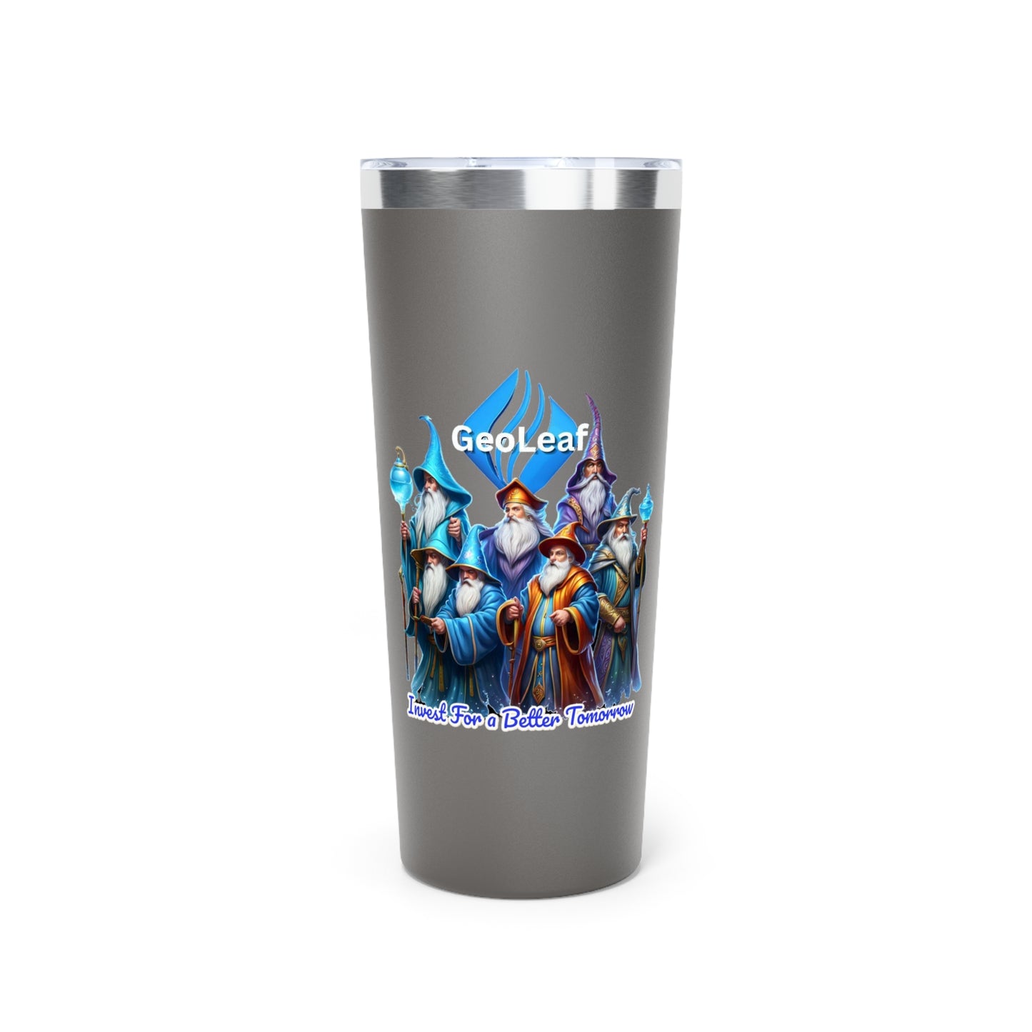 GeoLeaf Token Copper Vacuum Insulated Tumbler, 22oz