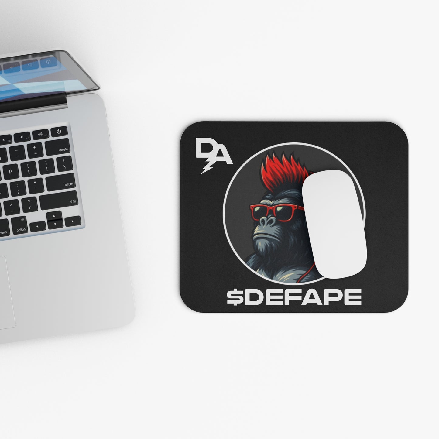 Cool Gorilla Mouse Pad, Gaming Mouse Pad, Desk Accessory, Office Gift, Computer Mouse Mat, Unique Gorilla Design