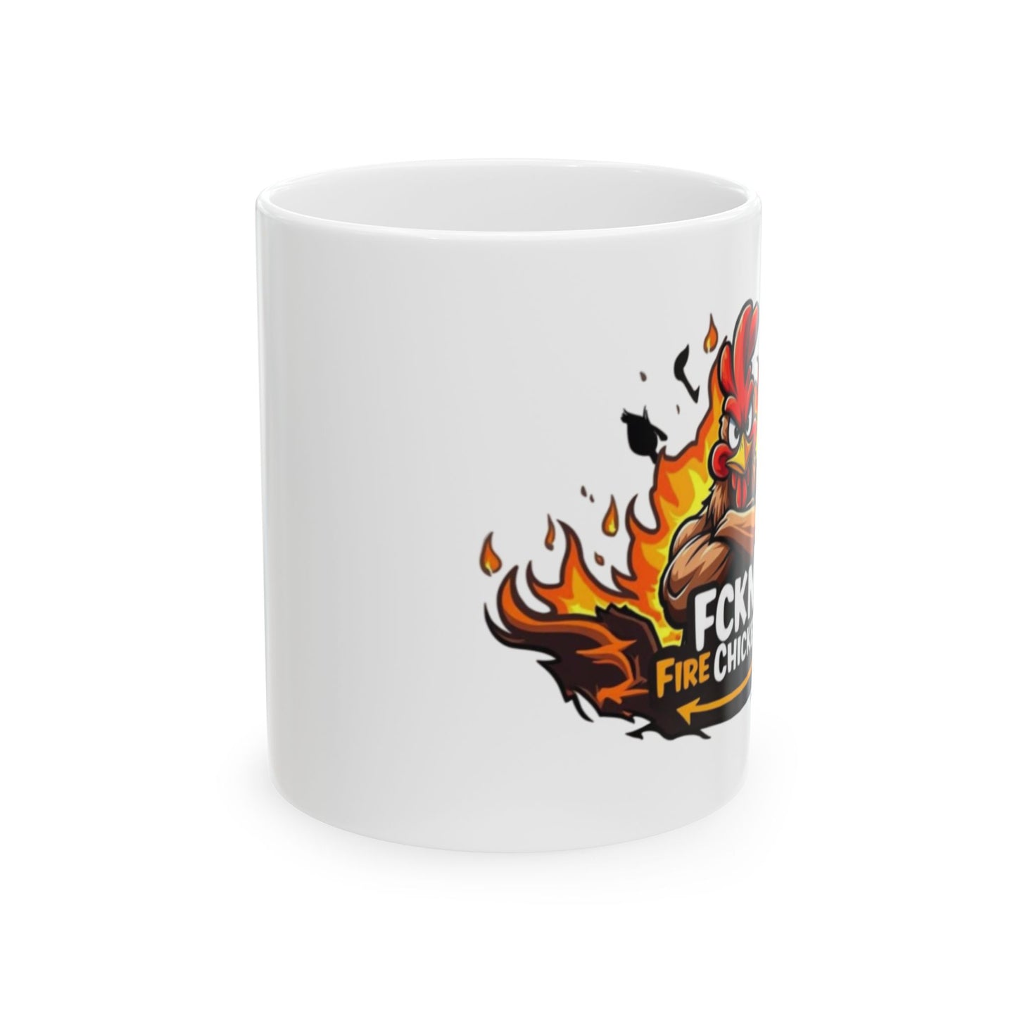 Fire Chicken Ceramic Mug, (11oz)