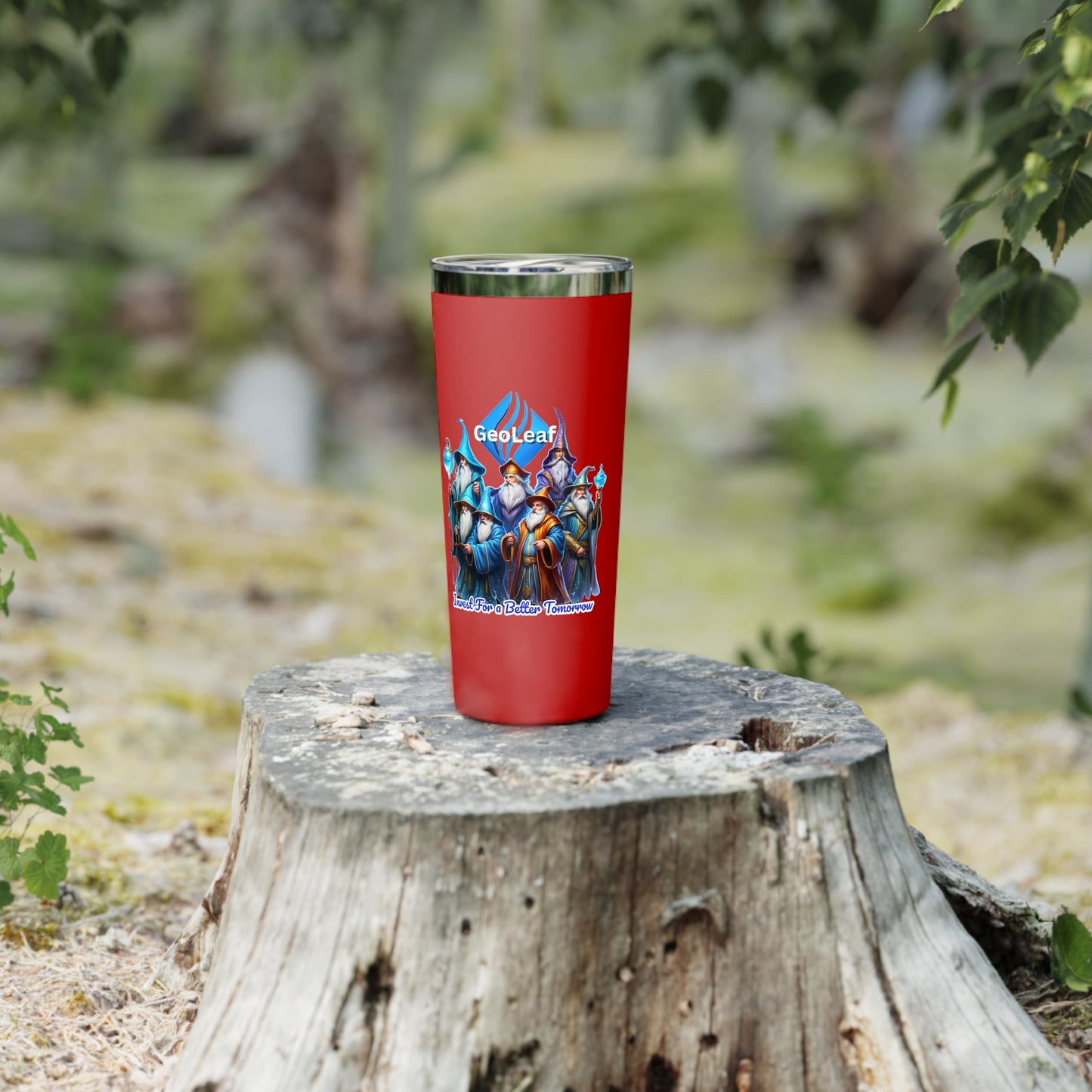 GeoLeaf Token Copper Vacuum Insulated Tumbler, 22oz
