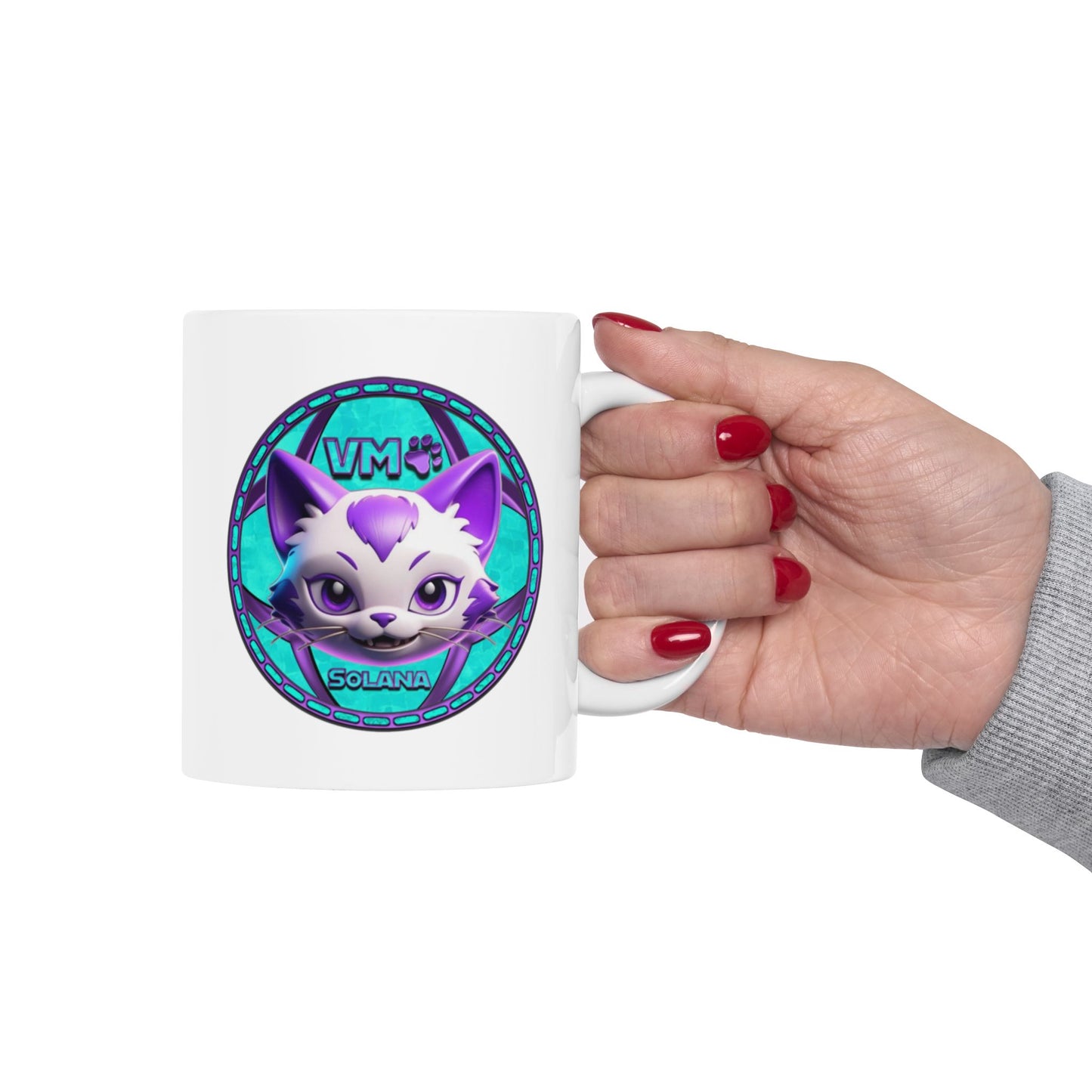 VM Cats Ceramic Mug, (11oz)