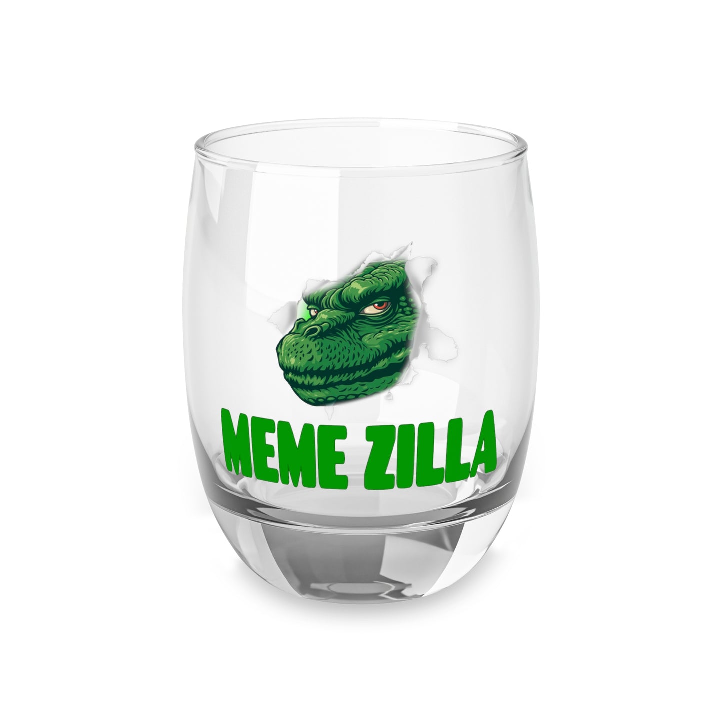 MemeZilla Whiskey Glass
