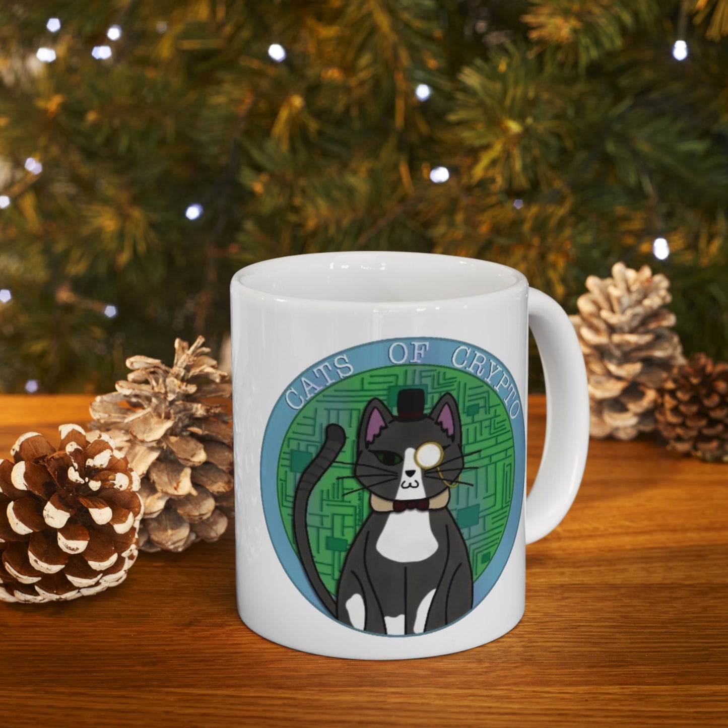 Cats of Crypto Ceramic Mug, (11oz)