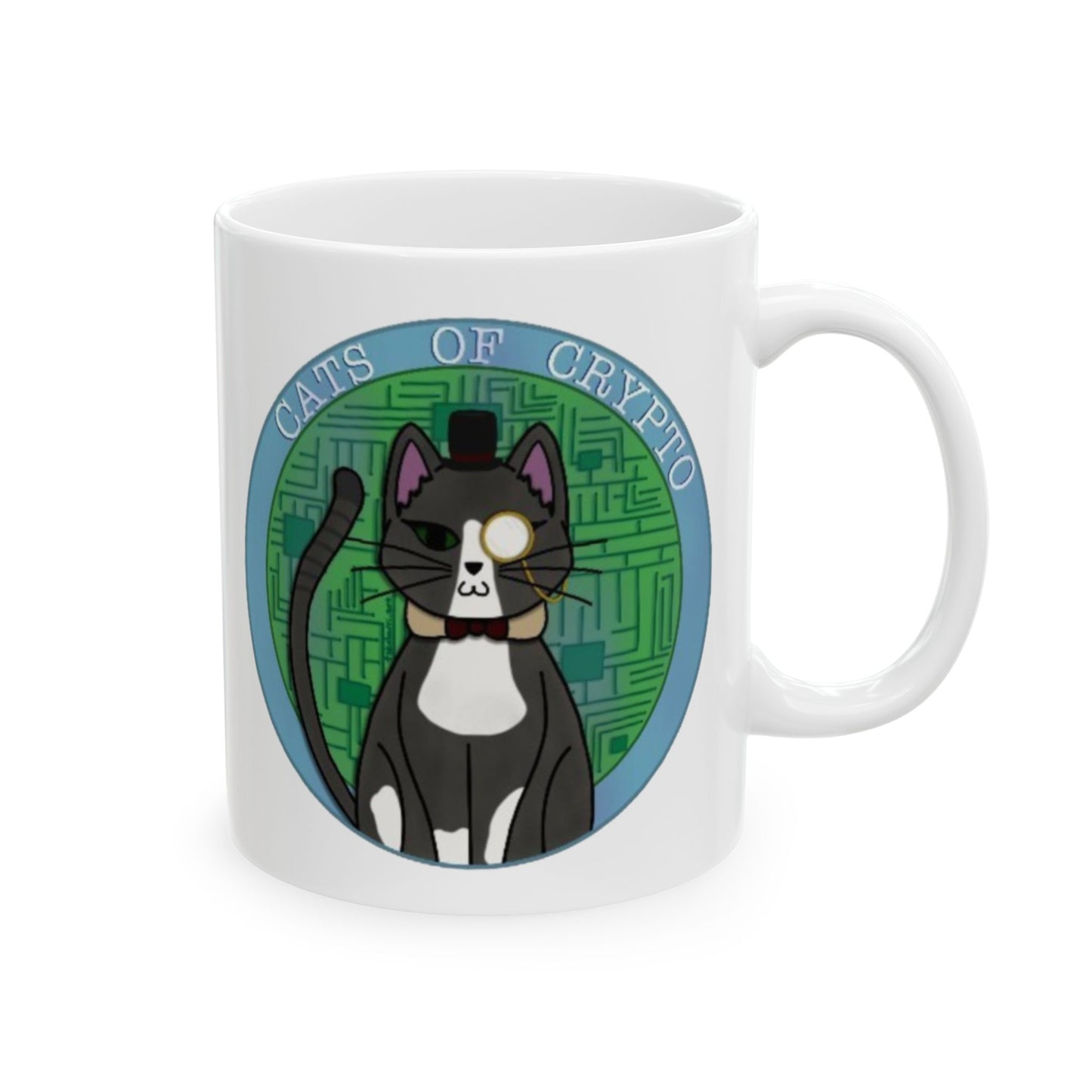 Cats of Crypto Ceramic Mug, (11oz)