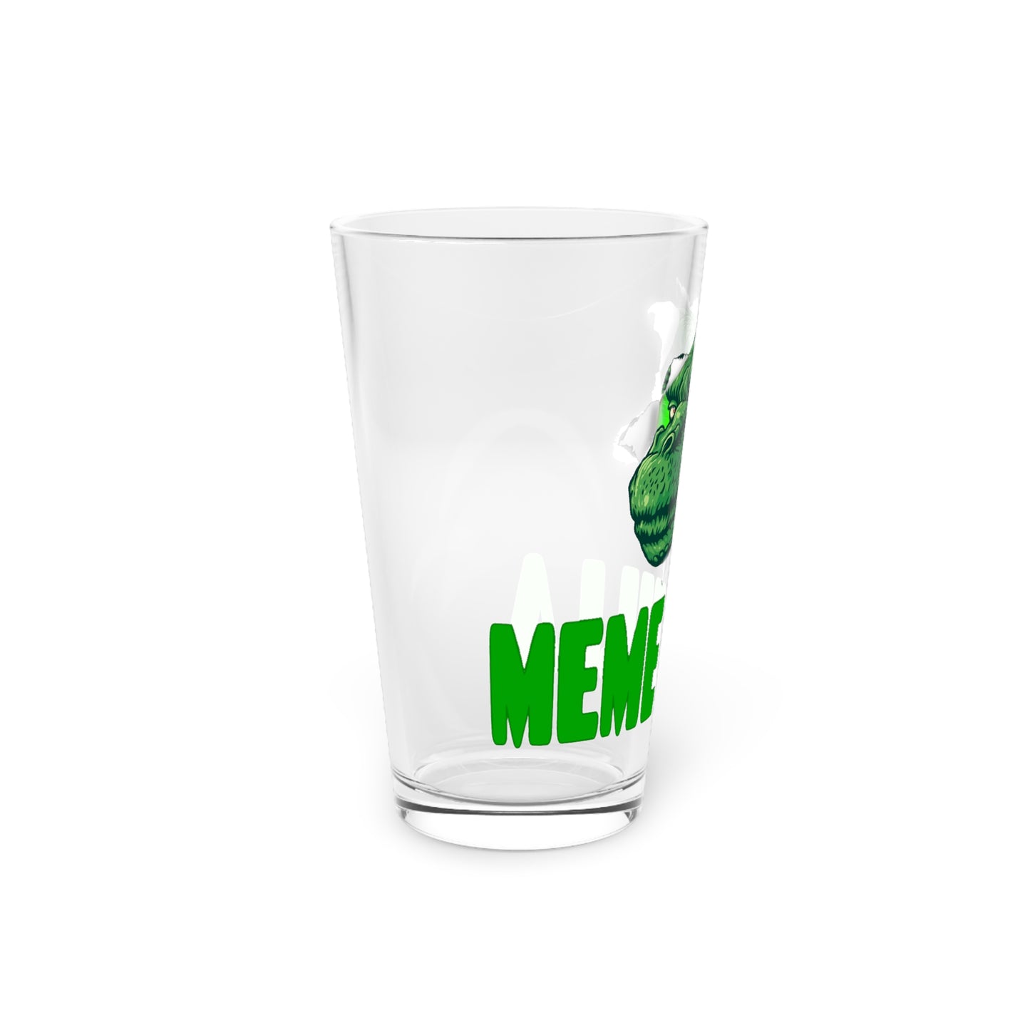 MemeZilla Pint Glass, 16oz