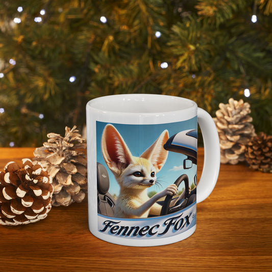 Fennec Fox on Sol Mug, (11oz)