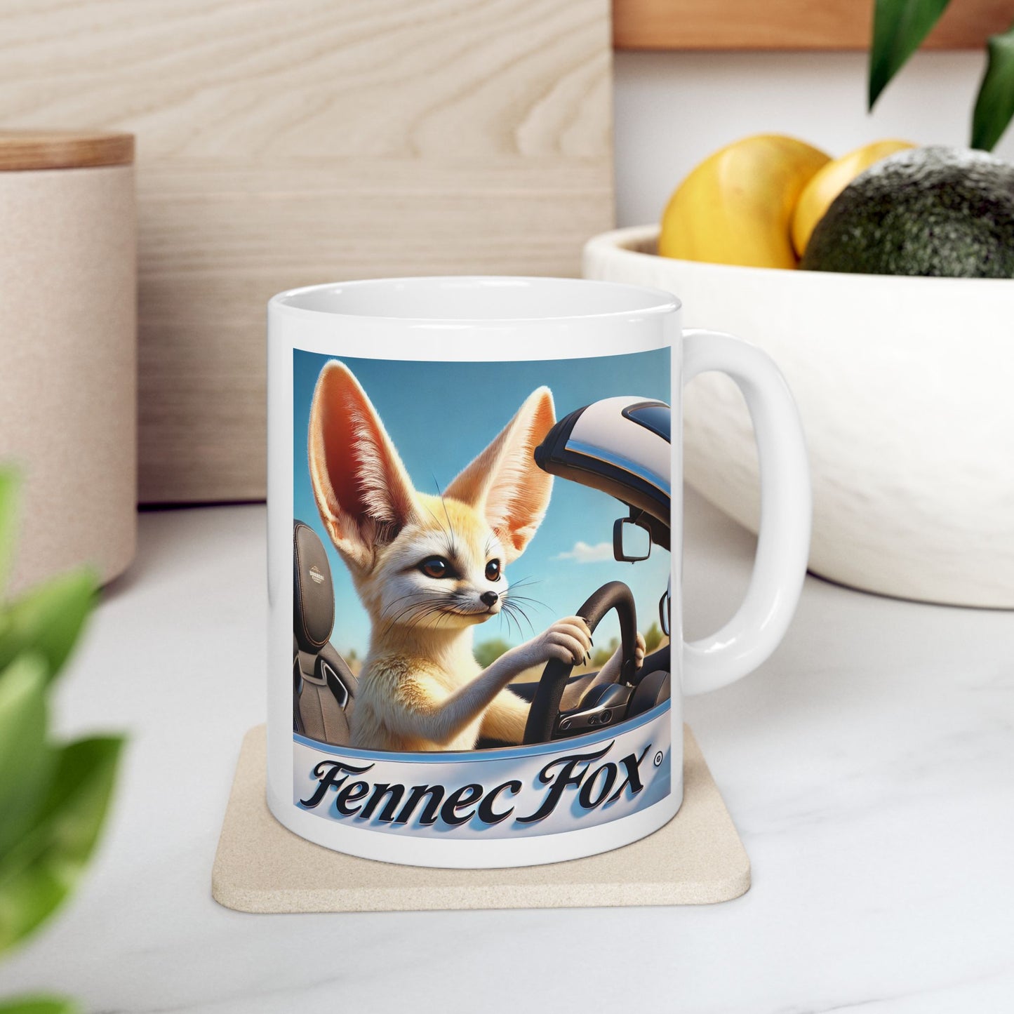 Fennec Fox on Sol Mug, (11oz)