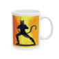 Ninja Cat Ceramic Mug, (11oz, 15oz)