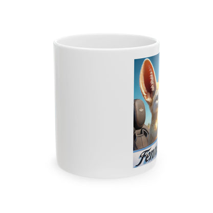 Fennec Fox on Sol Mug, (11oz)