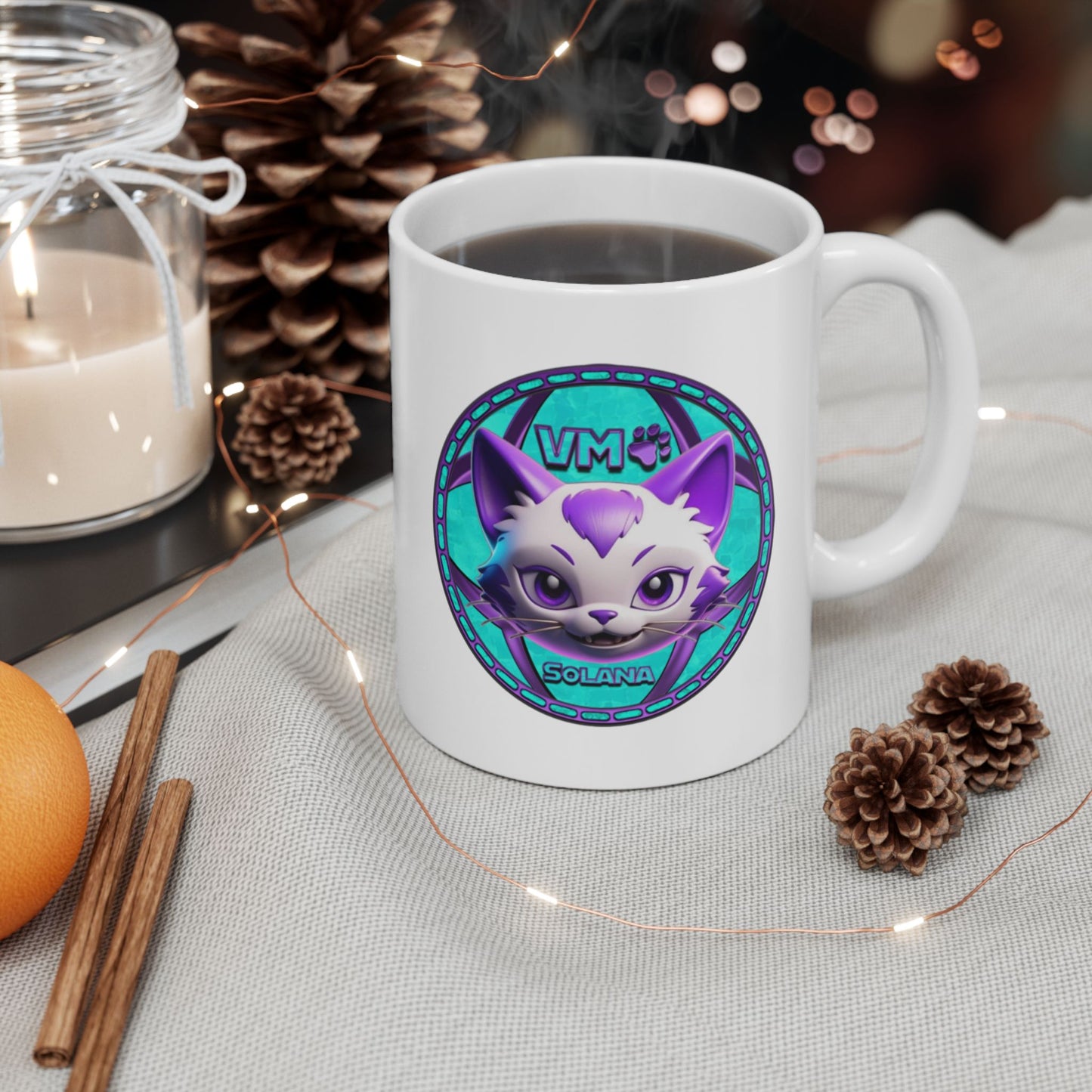 VM Cats Ceramic Mug, (11oz)
