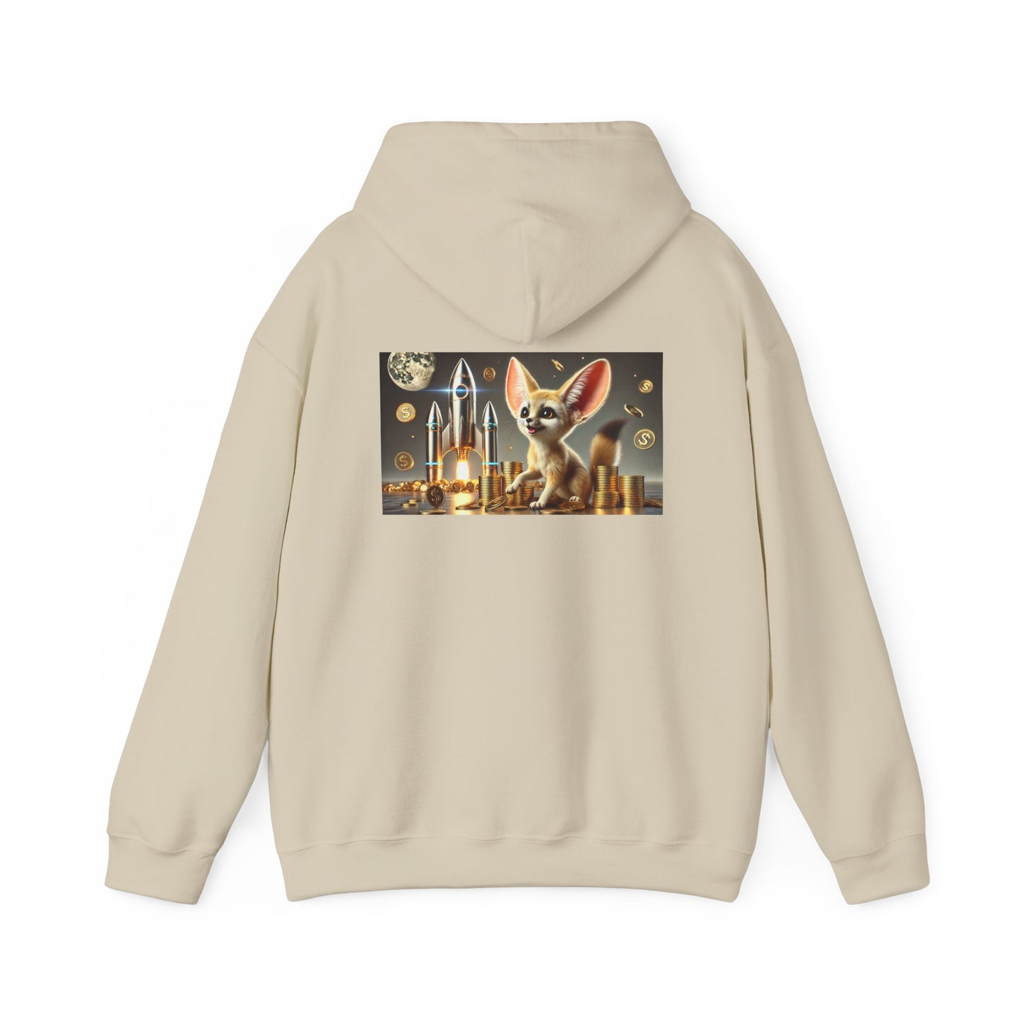 Fennec Fox on Sol Hooded Sweatshirt