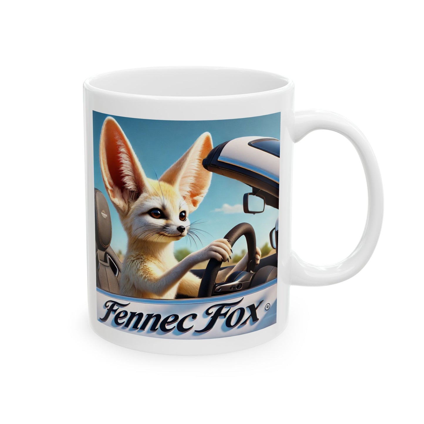 Fennec Fox on Sol Mug, (11oz)