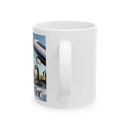 Fennec Fox on Sol Mug, (11oz)