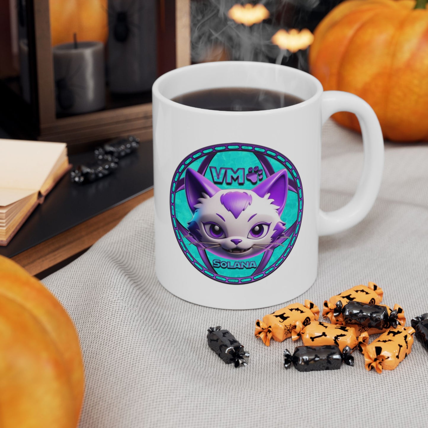 VM Cats Ceramic Mug, (11oz)