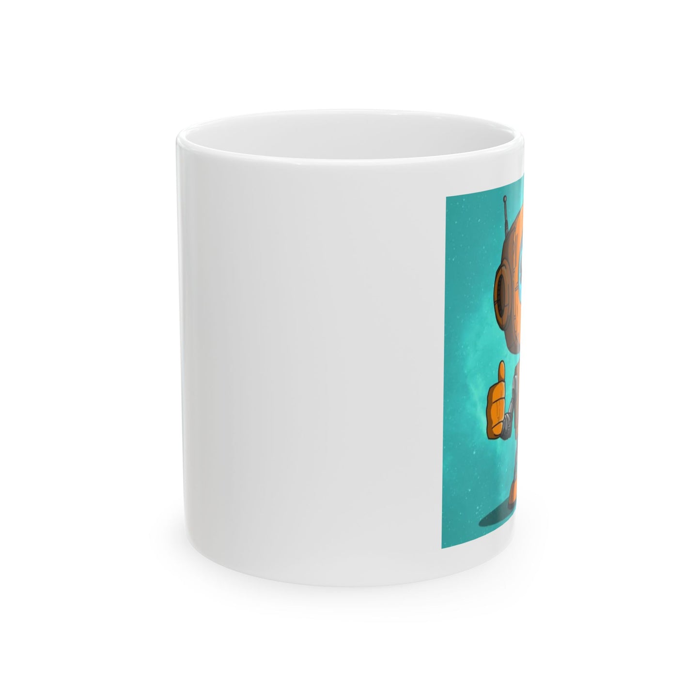 Robie The Robot Ceramic Mug, (11oz, 15oz)