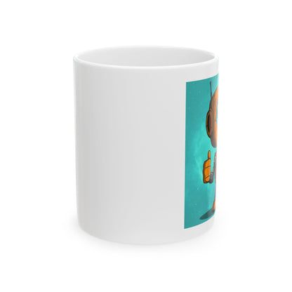 Robie The Robot Ceramic Mug, (11oz, 15oz)