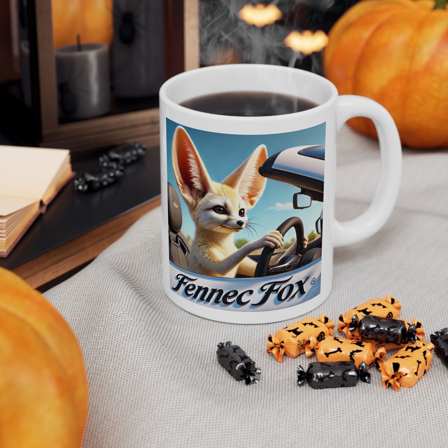 Fennec Fox on Sol Mug, (11oz)