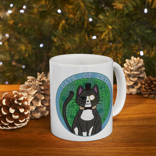 Cats of Crypto Ceramic Mug, (11oz)