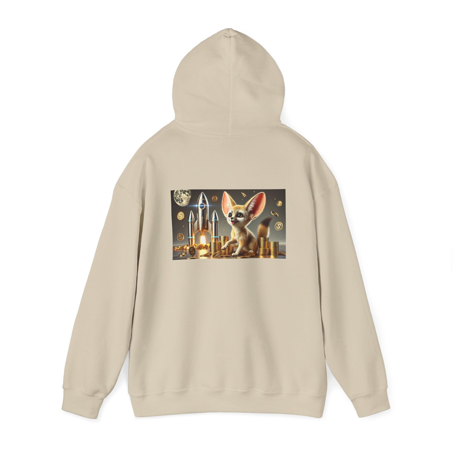 Fennec Fox on Sol Hooded Sweatshirt