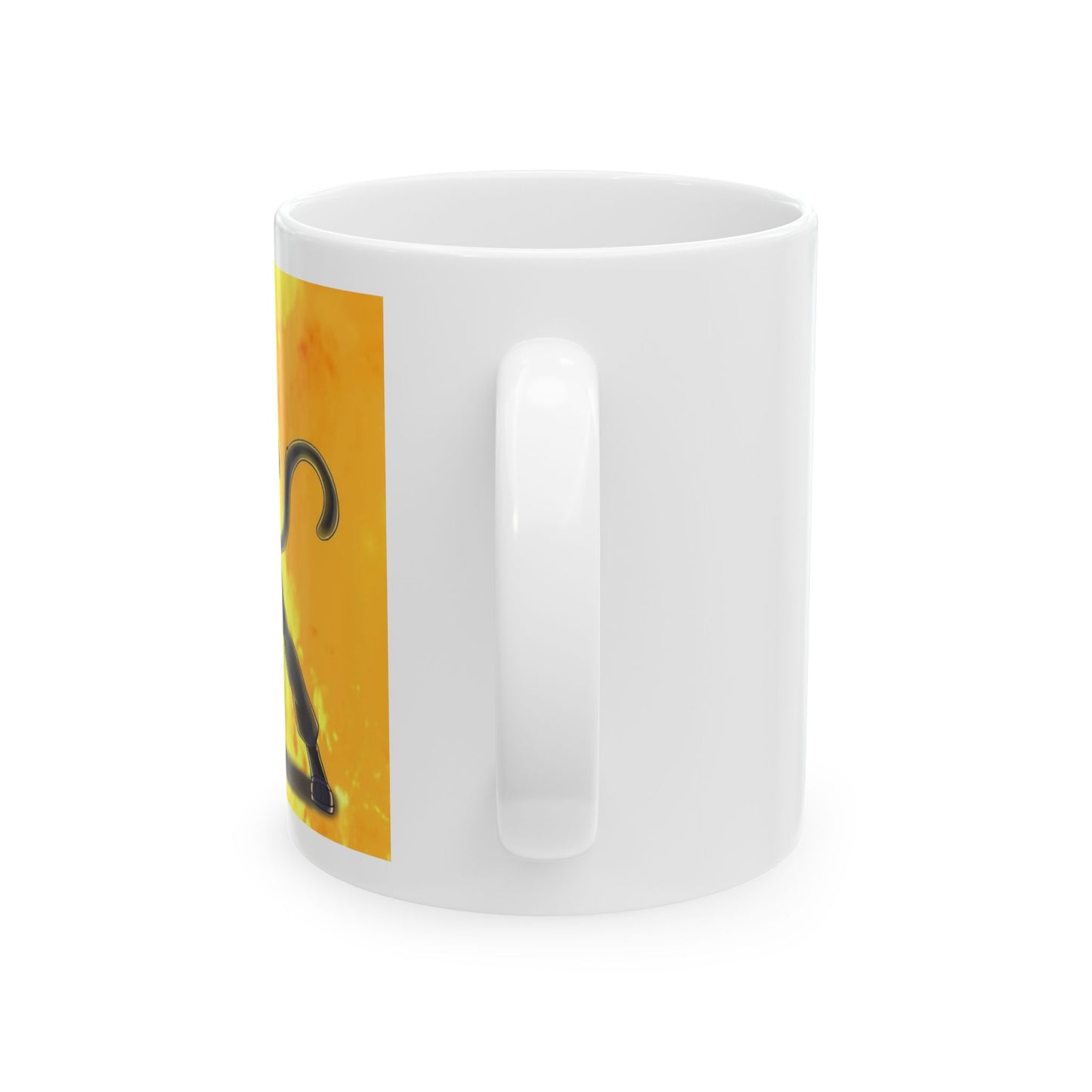 Ninja Cat Ceramic Mug, (11oz, 15oz)