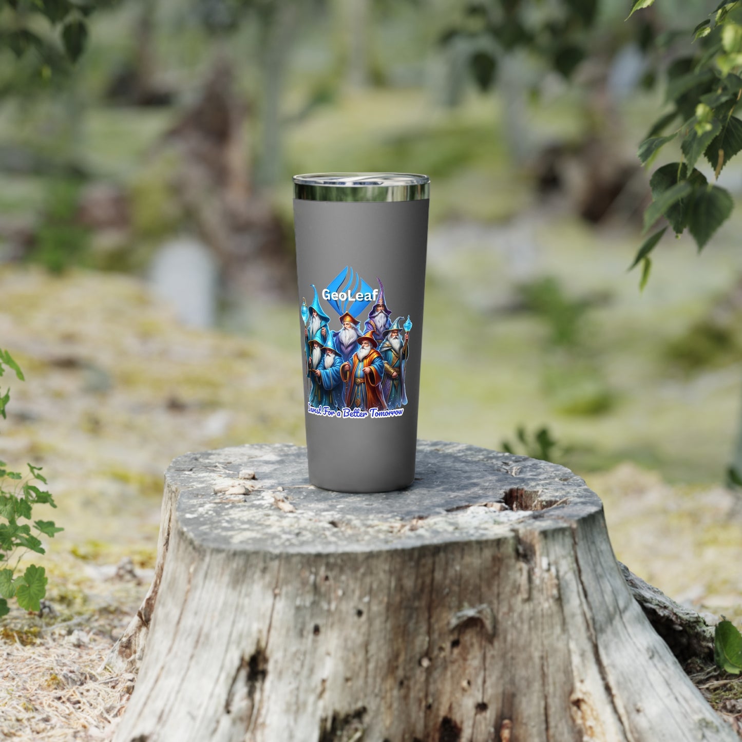 GeoLeaf Token Copper Vacuum Insulated Tumbler, 22oz