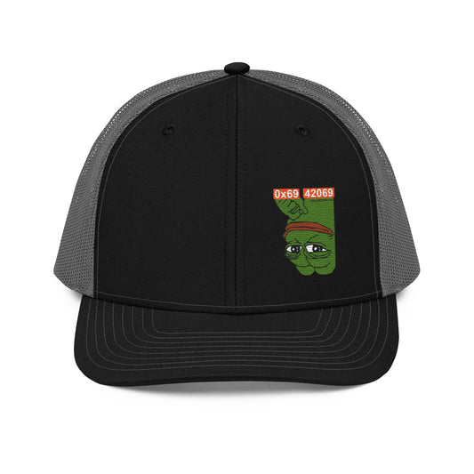 Inverted Pepe Trucker Cap