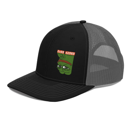 Inverted Pepe Trucker Cap